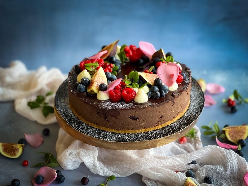 Starry Night Sky Cake